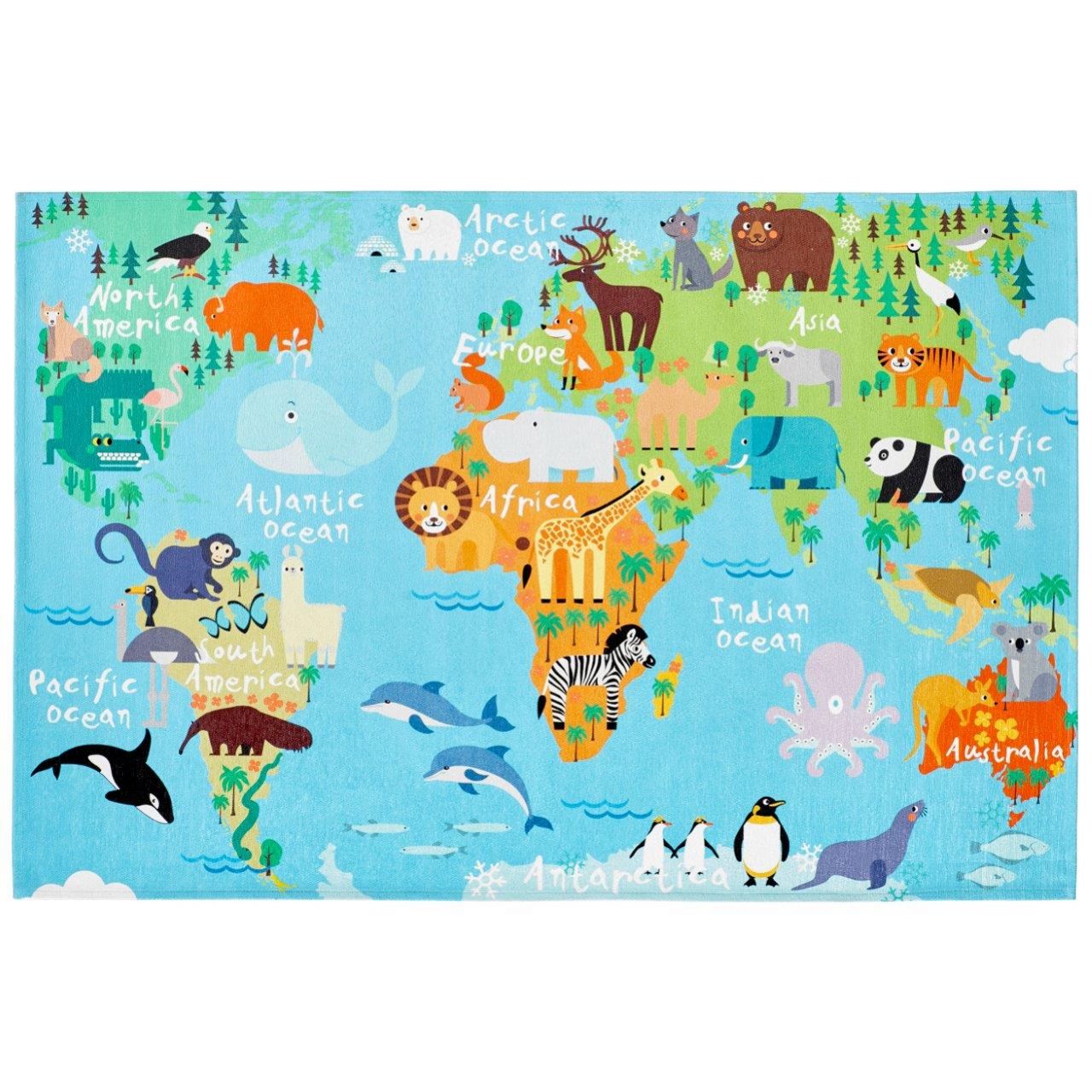  Detský koberec Obsession TORINO KIDS TOK 233 world map 160x230