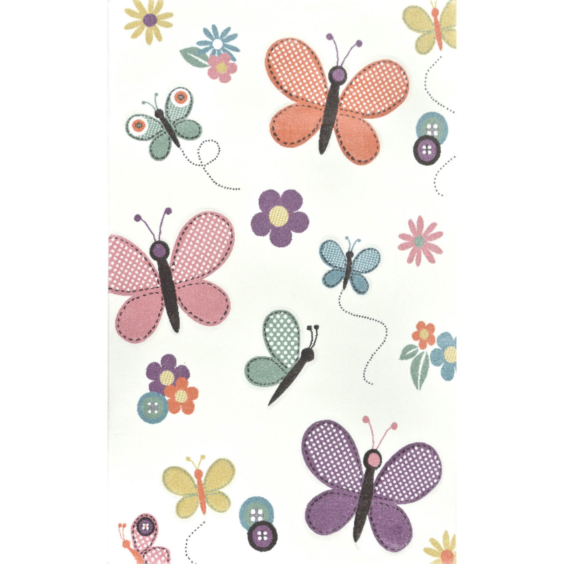 Detský koberec Diamond Motýlik, 80x150 cm