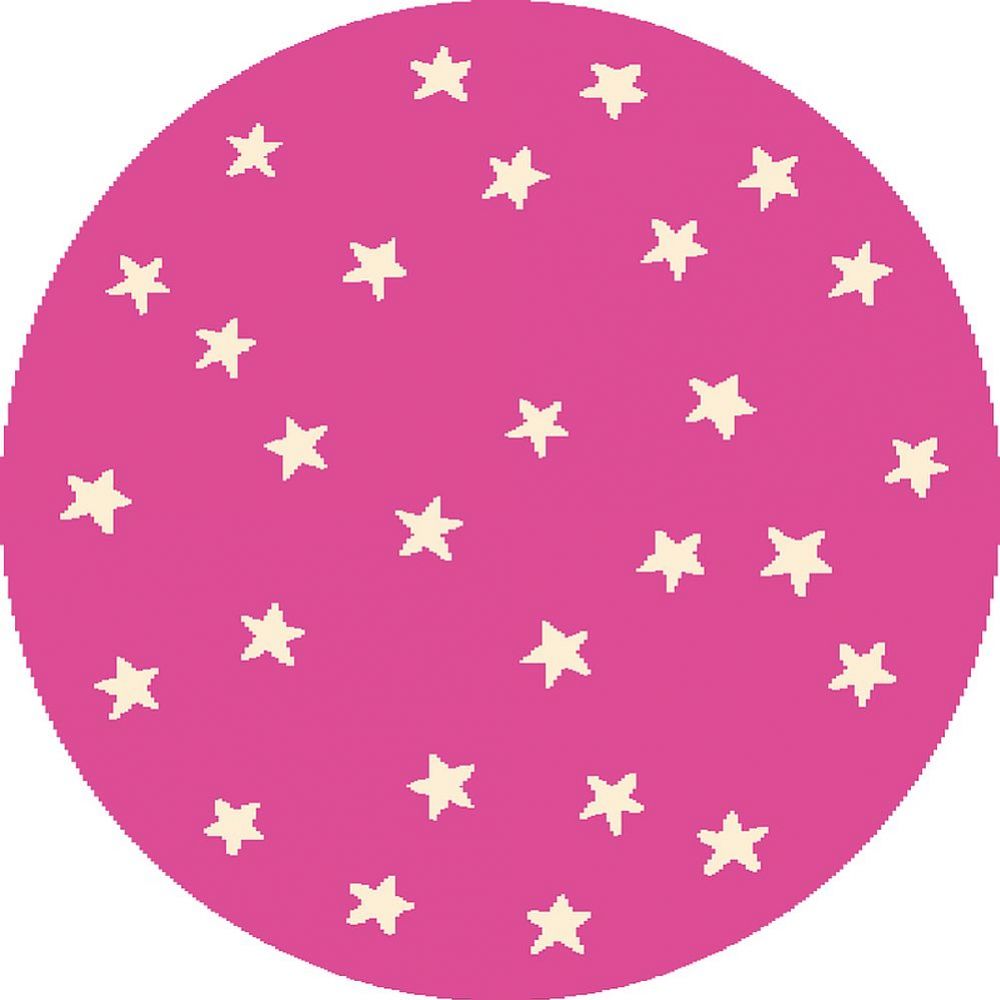 Detský koberec Agnella Funky Top STARF, ružový, 80x80 cm
