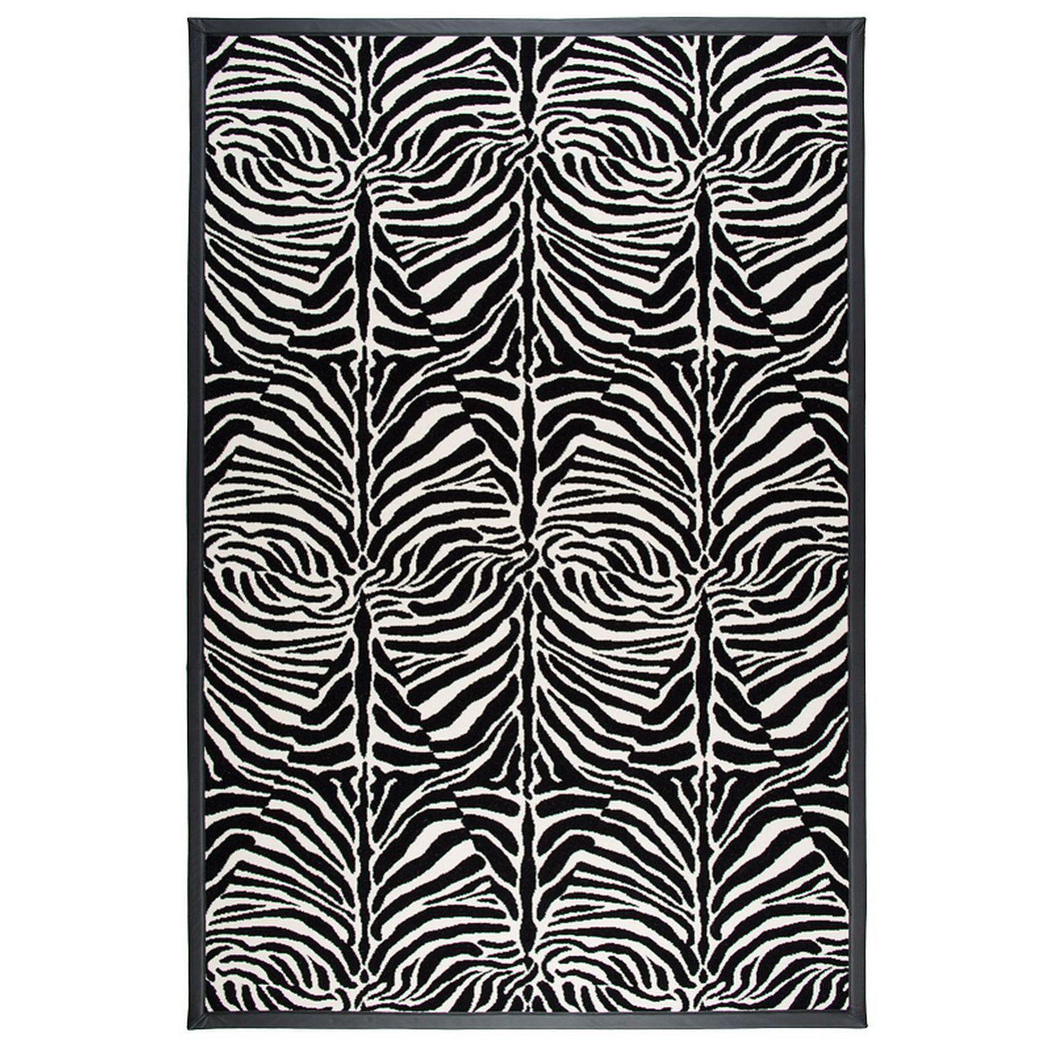 Kusový koberec Agnella Book of Design Special ZEBRA čierna vlna, od 80x150cm
