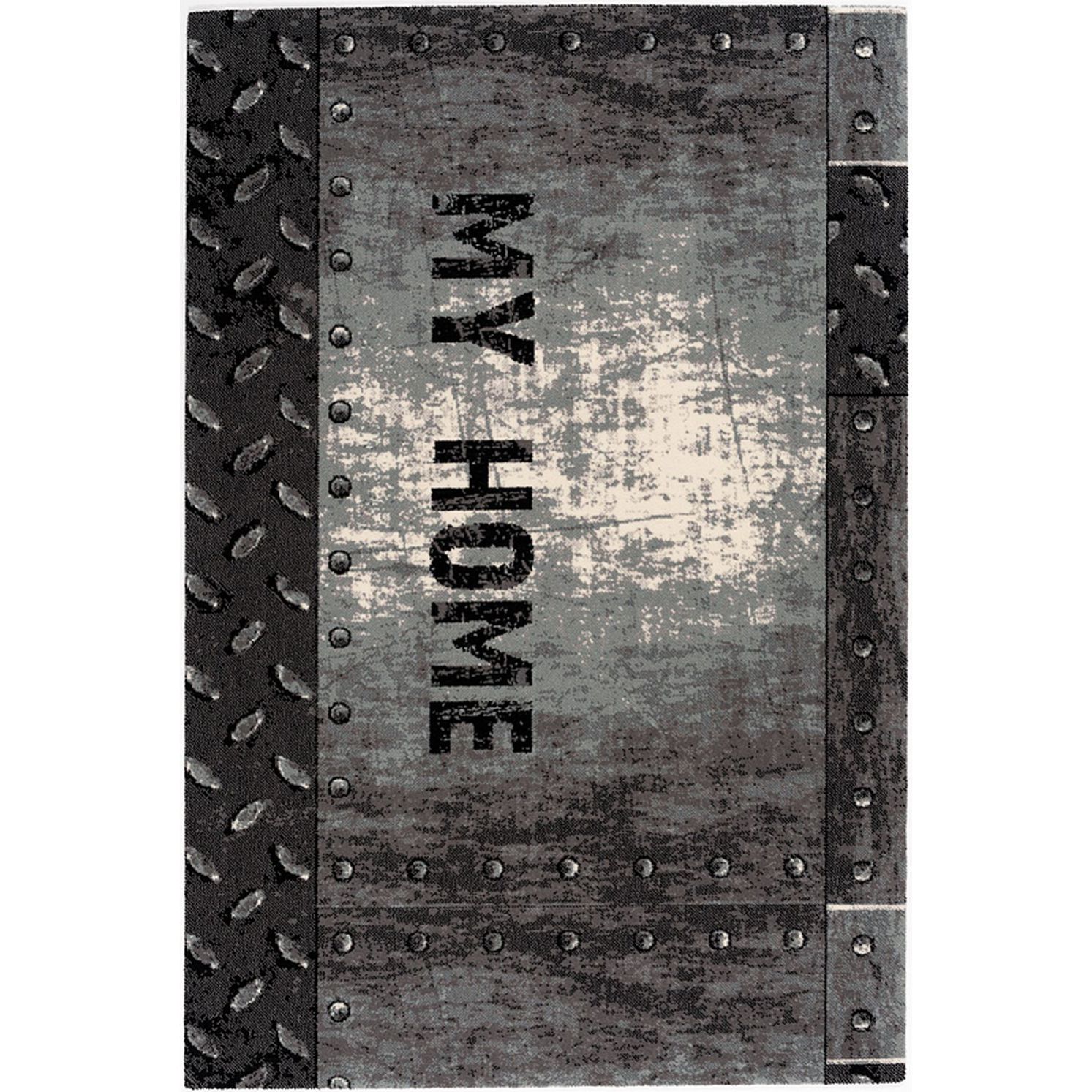 Kusový koberec Agnella Book of Design Special HOME sivočierna vlna, od 80x150cm