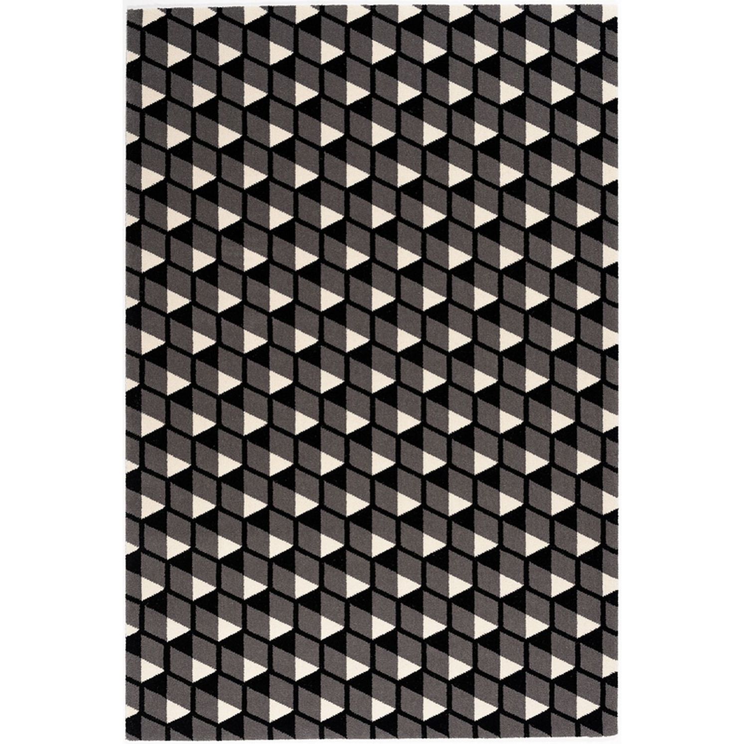 Kusový koberec Agnella Book of Design Special HEKSA sivočierna vlna, od 80x150cm