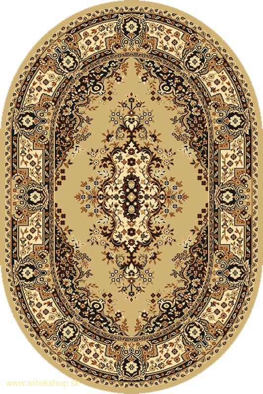Kusový koberec Agnella Standard FATIMA S béžový ovál 120x170cm