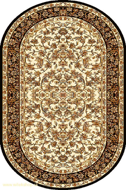 Kusový koberec Agnella Standard HERMIONA krémový ovál 100x180cm  