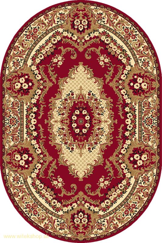 Kusový koberec Agnella KRÁĽOVSKÝ S bordový ovál 100x180cm 