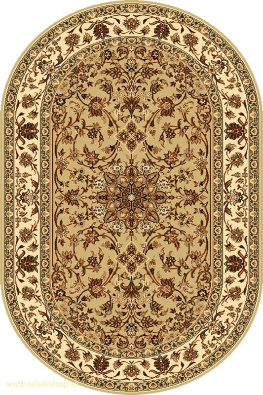 Kusový koberec Agnella Standard SAMIR béžový ovál 100x180cm