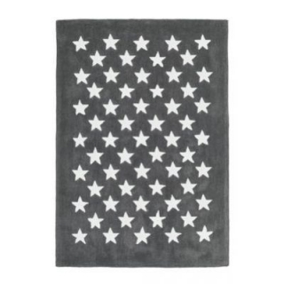 Detský koberec DREAM Lalee, sivé hviezdičky v 3D, 120x170cm