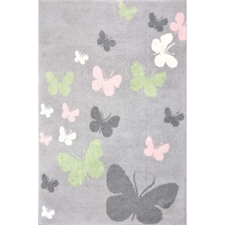 Detský koberec SLIM 8021 l.grey/multi, 70x140 cm