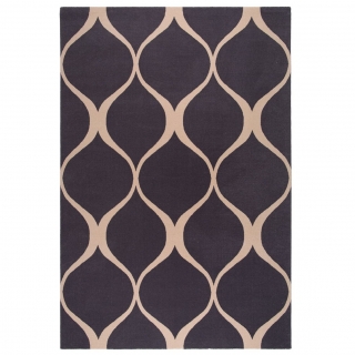 Kusový koberec Agnella Book of Design Isfahan ILLUSIE antracit.vlna, od 80x150cm