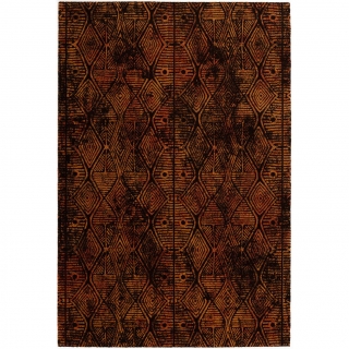 Kusový koberec Agnella Book of Design Isfahan GESIG tmavohnedá vlna, od 80x150cm