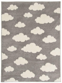 Detský koberec Slim Chmurki 6917 grey/white