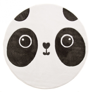 Detský koberec Petit PANDA krémový kruh