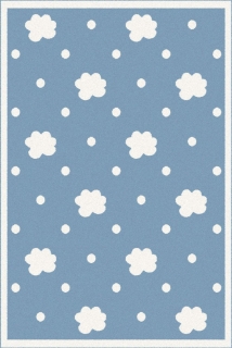 Detský koberec Agnella Soft STIAL, blankytný