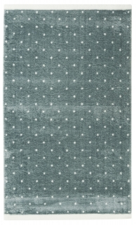 Detský koberec DOTS, sivý a biely