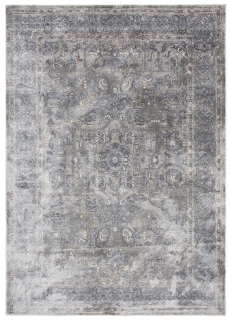 Vintage koberec FEYRUZ AP02C, svetlošedý