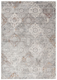 Vintage koberec FEYRUZ AP21B, svetlošedý