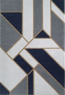 Koberec Carpet Decor Art Deco GATSBY, tmavomodrý