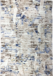 Koberec ASTHANE D698M, bielo-modrý