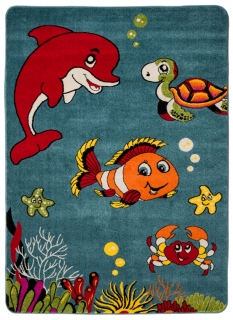 Detský koberec Mondo 04 FISH Nemo, modrý