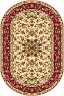 Kusový koberec Agnella Standard SAMIR krémový ovál 100x180cm  